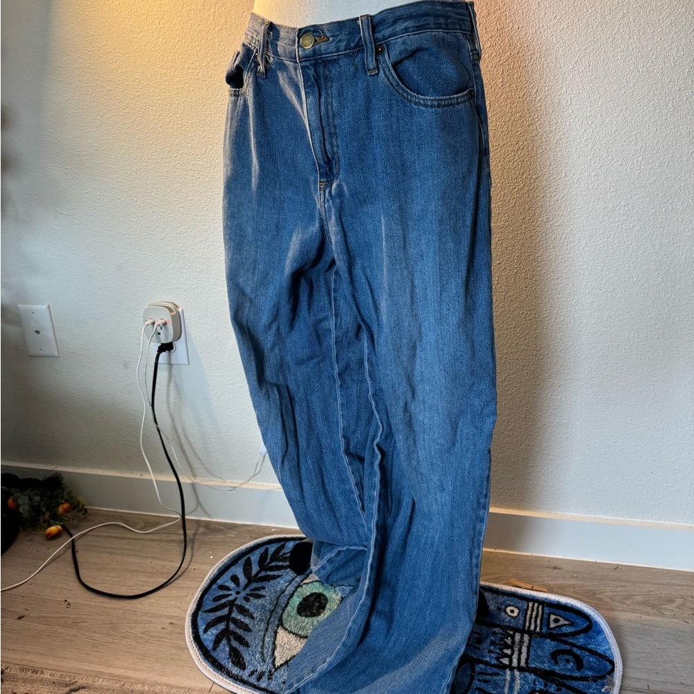 Women’s Wide Leg Blue Jeans